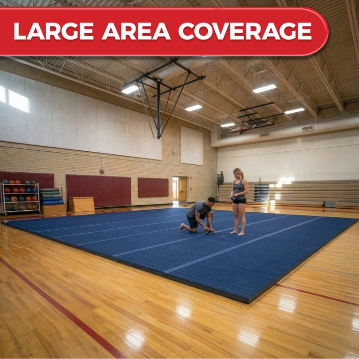 Flame Laminated with Latex Carpet 1.375" Thick Cross Cut 72" x 42' (6 ft × 42 ft) Roll