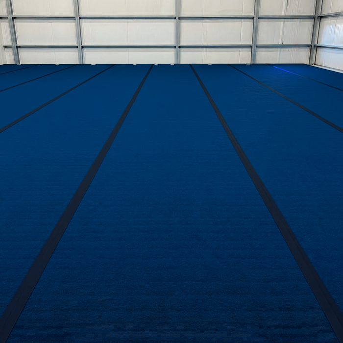 Flame Laminated with Latex Carpet 1.375" Thick Cross Cut 72" x 42' (6 ft × 42 ft) Roll