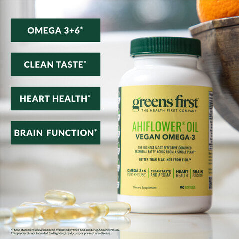 Greens First PRO Ahiflower Oil Vegan Omega-3