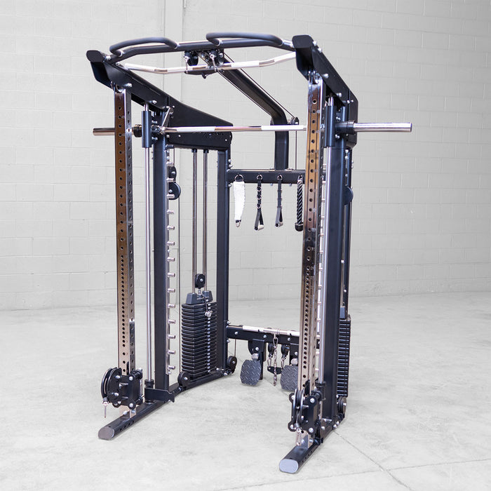 Body-Solid All-in-One Smith Machine, Functional Trainer, Rack