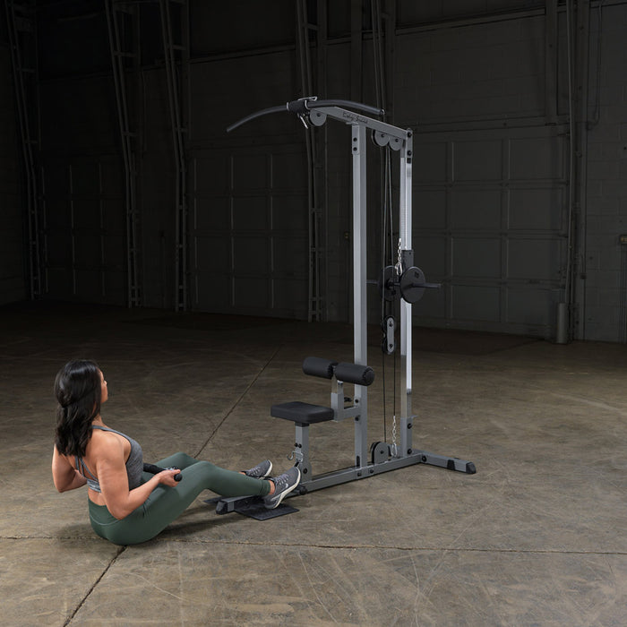 BodySolid Lat Machine - Low Row, Plate Loaded