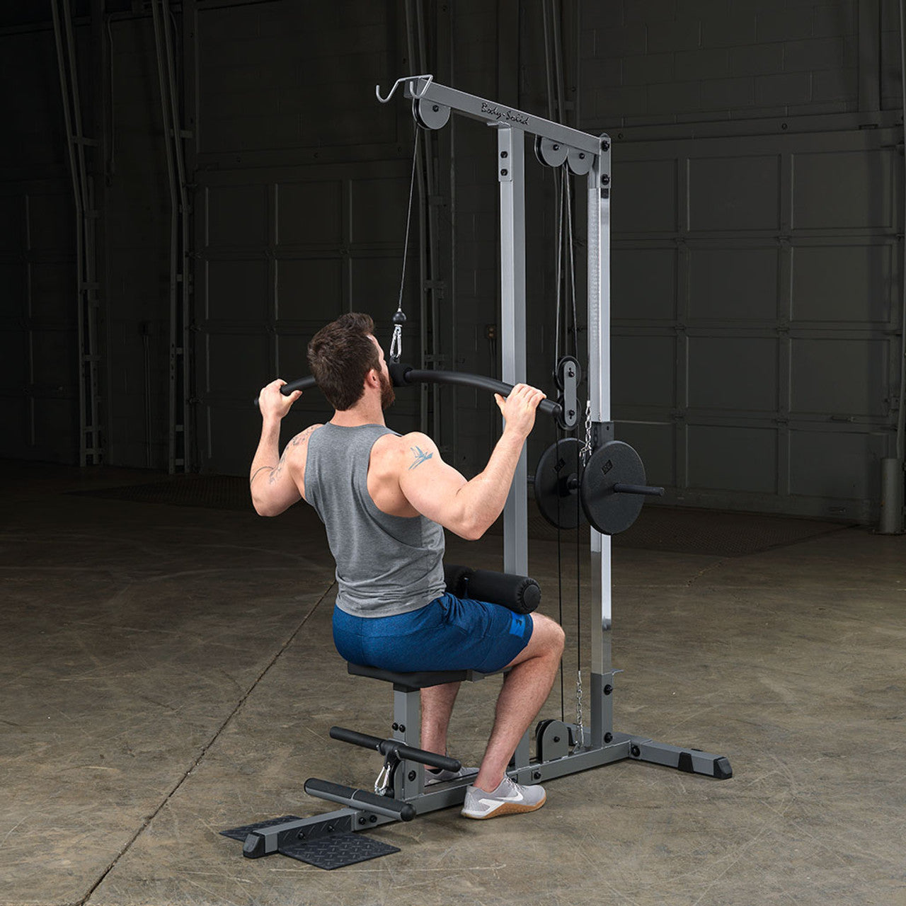 BodySolid Lat Machine - Low Row, 210lb Stack