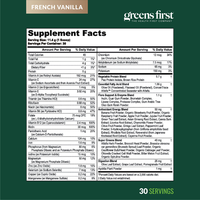 Greens First Boost Vanilla - 30 Servings