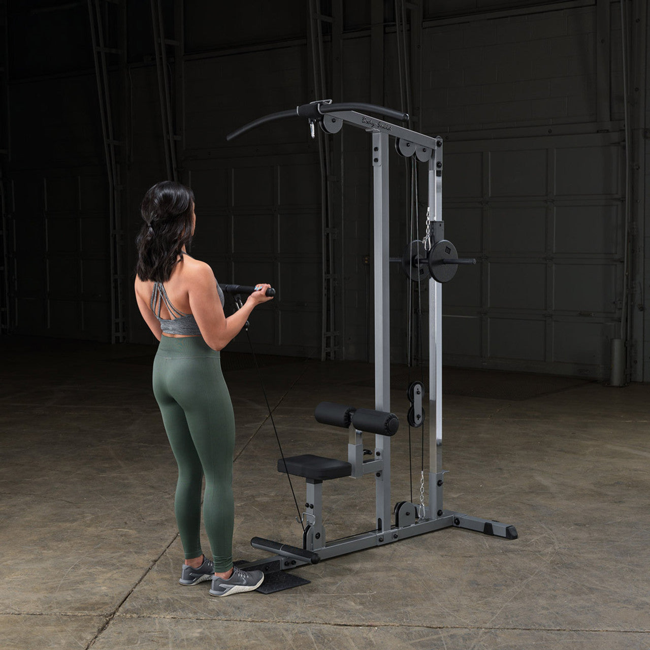 BodySolid Lat Machine - Low Row, Plate Loaded