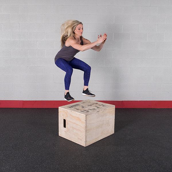 Body-Solid Tools 3-Way Wood Plyo Box