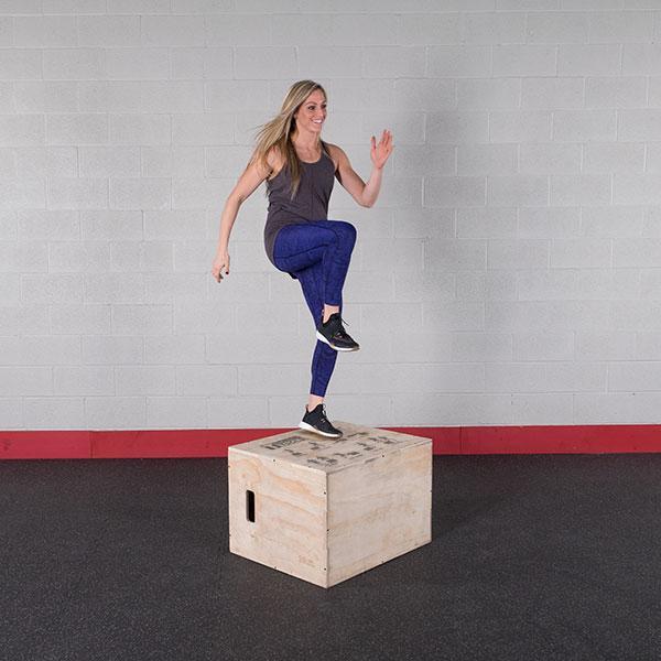 Body-Solid Tools 3-Way Wood Plyo Box