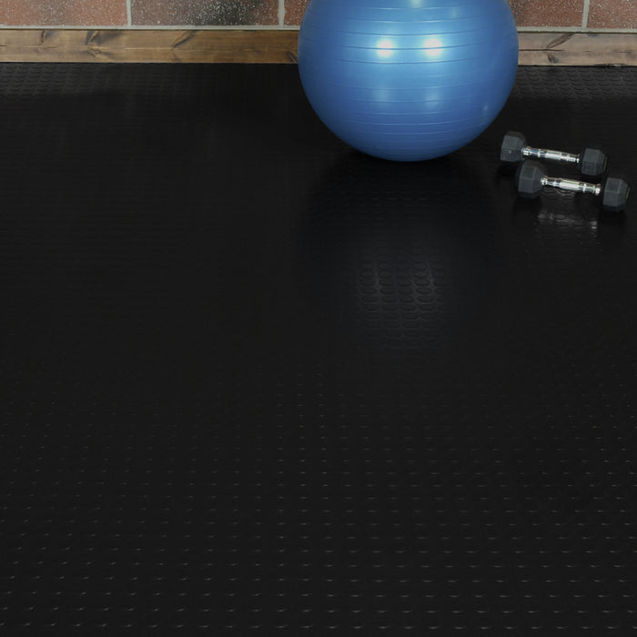 Large Coin 75 MIL Garage Floor Covering