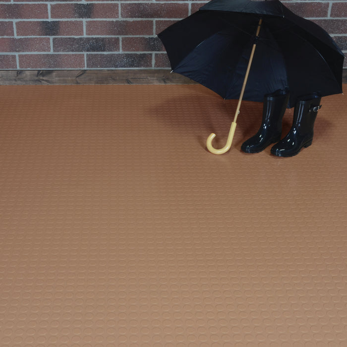 Large Coin 75 MIL Garage Floor Covering