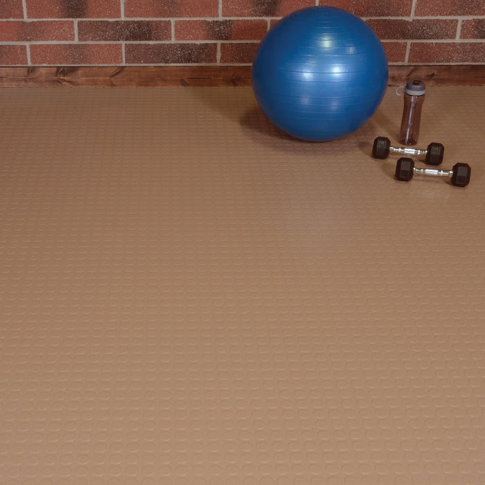 Large Coin 75 MIL Garage Floor Covering