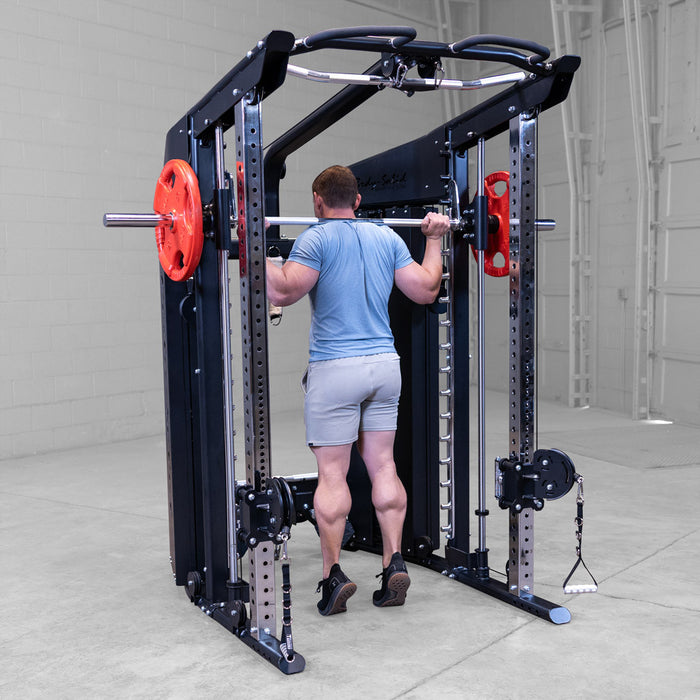Body-Solid All-in-One Smith Machine, Functional Trainer, Rack