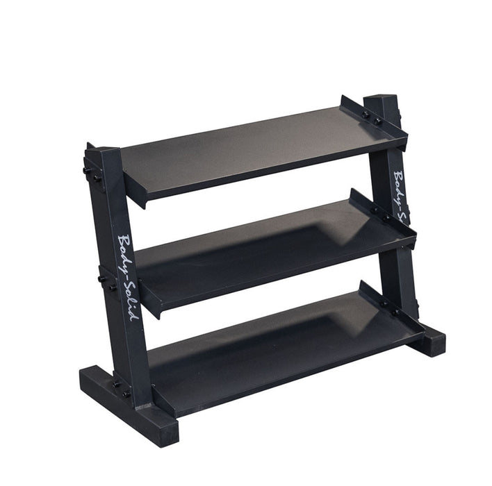 Body-Solid 3-Tier Vinyl and Neoprene Dumbbell Rack