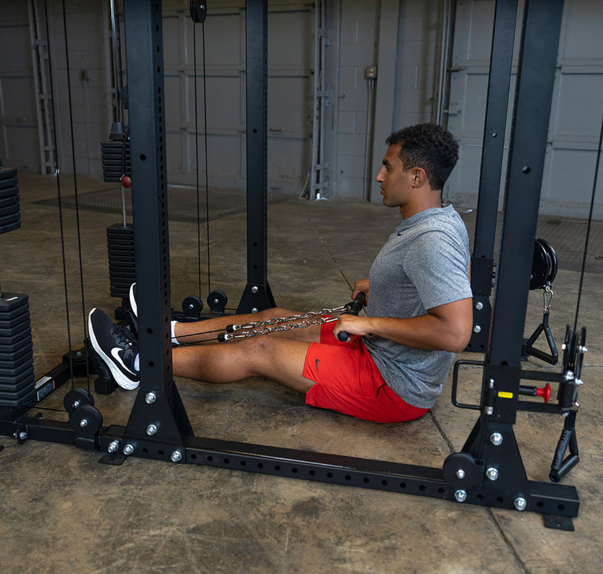 Body-Solid Functional Trainer Attachment with Weight Stacks