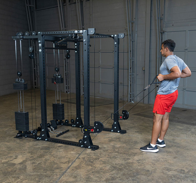 Body-Solid Functional Trainer Attachment with Weight Stacks