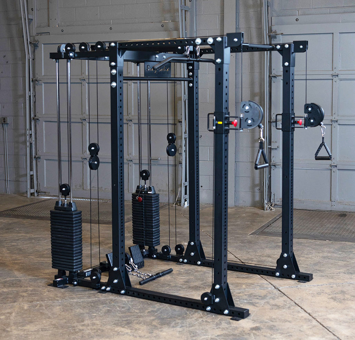 Body-Solid Functional Trainer Attachment with Weight Stacks