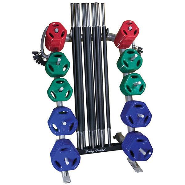 Body-Solid Cardio Barbell Sets with Rack