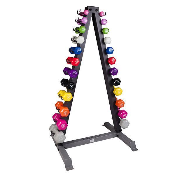 Body-Solid Vinyl Neoprene Dumbbell Rack