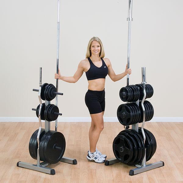 Body-Solid Standard Plate Tree & Bar Holder