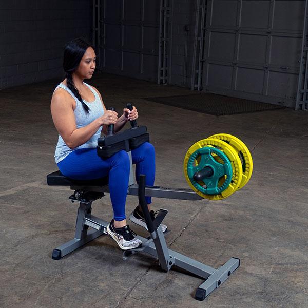 Woman astethic Doing Jumping Calf Presses