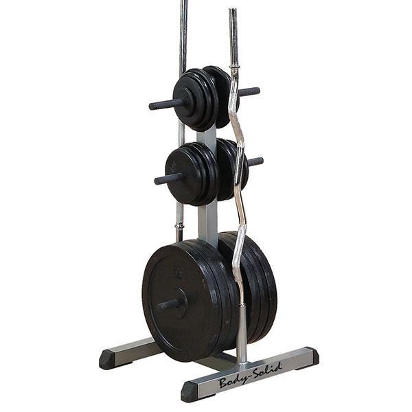 Body-Solid Standard Plate Tree & Bar Holder