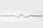 YORK Chrome Super Curl Bar With Fixed Inner Collars