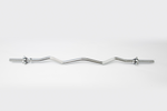YORK Chrome Spin-Lock Curl Bar With Spin-Lock Collars