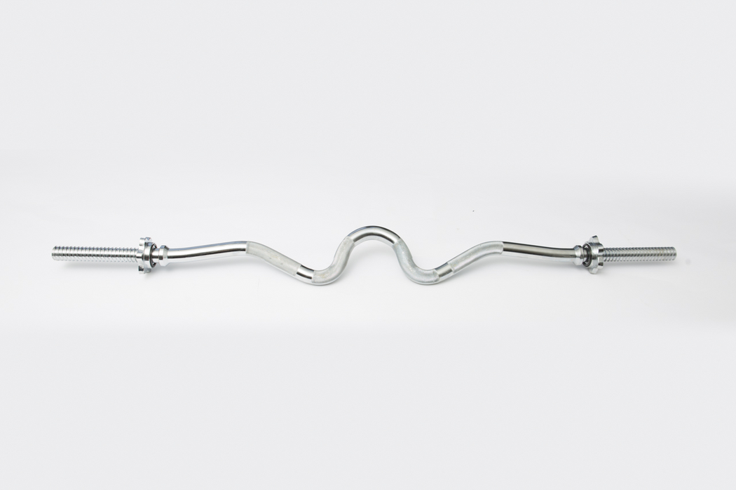 YORK Spin-Lock Super Curl Bar With Spin-Lock Collars