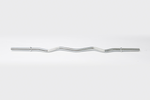 YORK Chrome Curl Bar With Fixed Inner Collars