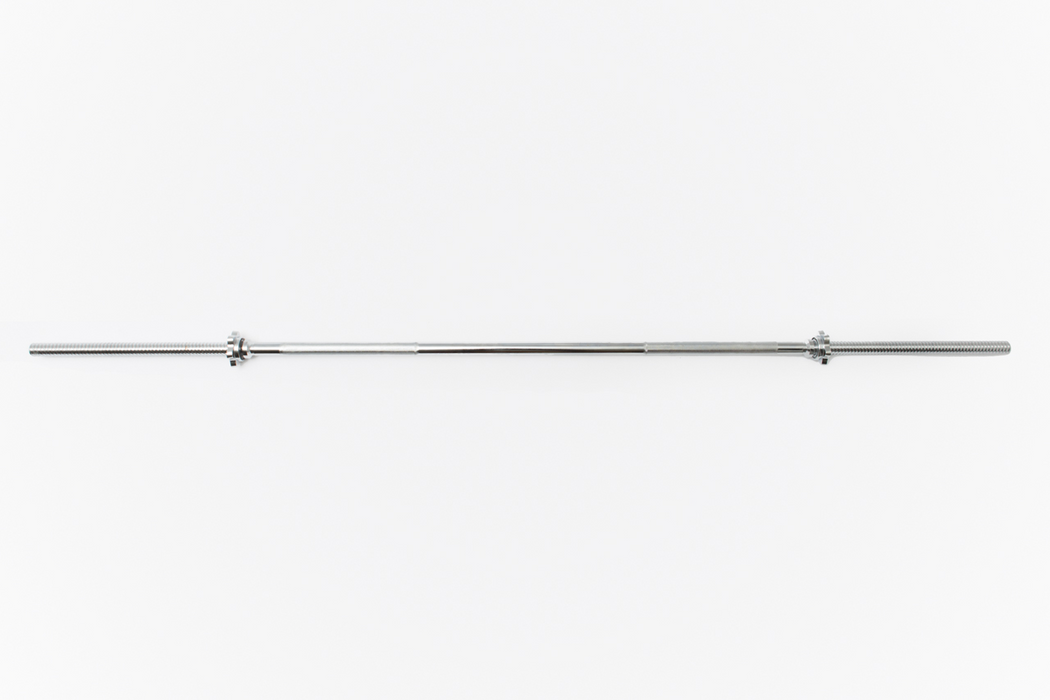 YORK Chrome Spin-Lock Weight Bar With Spin-Lock Collars