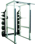 STS Power Rack With Hook Plates, White