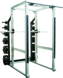 STS Power Rack With Hook Plates, Silver