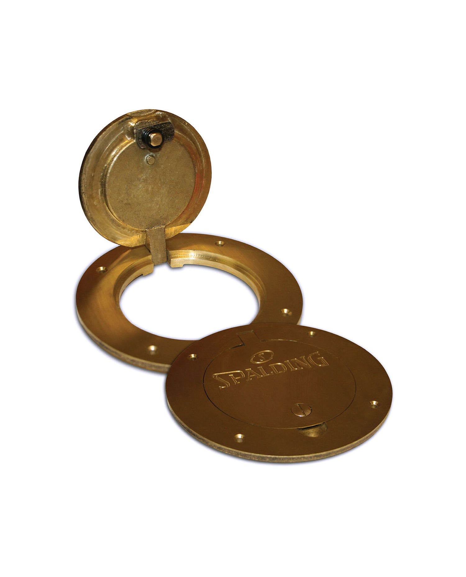 LOCKING BRASS FLOOR PLATE/SLEEVE 3" - PAIR