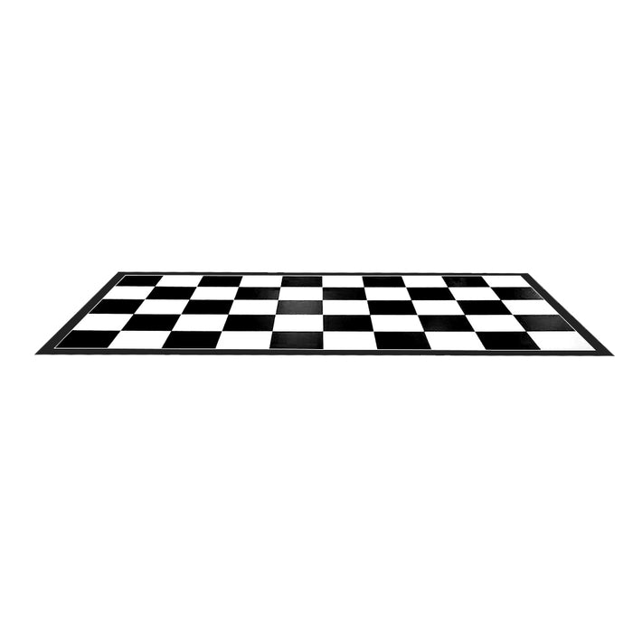Imaged Parking Pad 75 Mil Ceramic Black and White Checkerboard