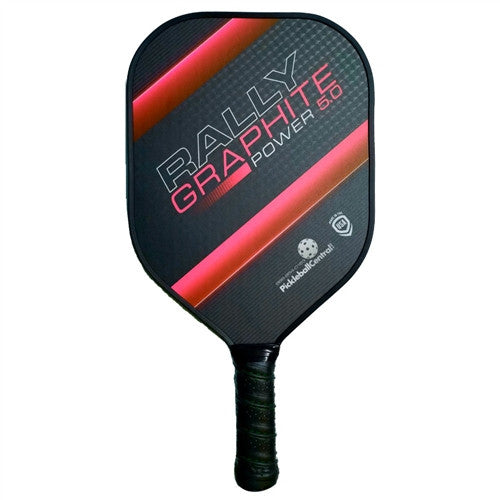 Rally Graphite Power 5.0 Pickleball Paddle - Red / Standard Grip