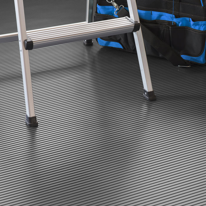 Ribbed 55 Mil Garage Floor Covering