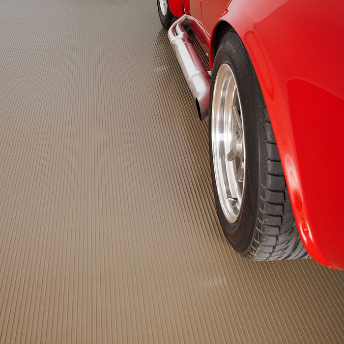 Ribbed 55 Mil Garage Floor Covering