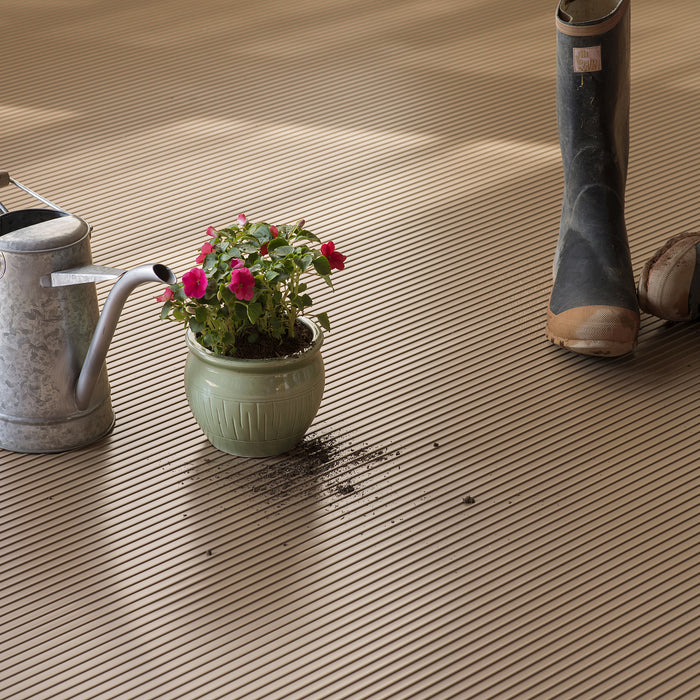 Ribbed 55 Mil Garage Floor Covering