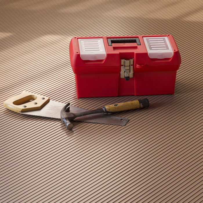 Ribbed 55 Mil Garage Floor Covering