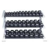 Pro ClubLine Modular Storage Rack with 3 Dumbbell Tiers