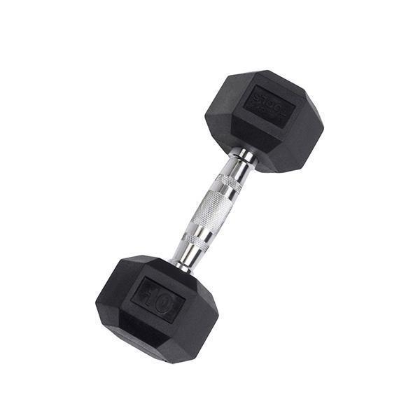 Body-Solid Rubber Hex Dumbbell (3-30 lb.)