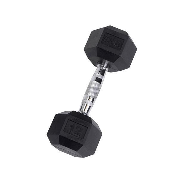 Body-Solid Rubber Hex Dumbbell (3-30 lb.)