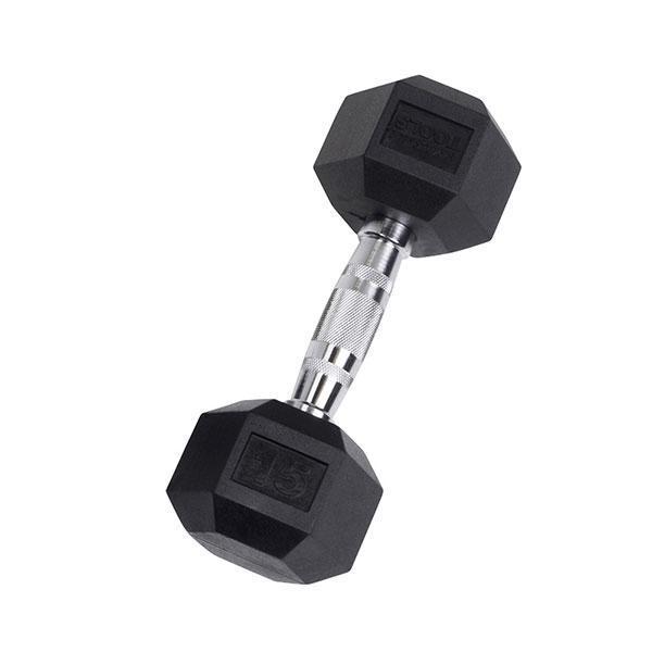 Body-Solid Rubber Hex Dumbbell (3-30 lb.)