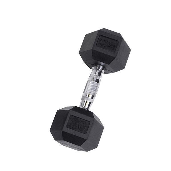 Body-Solid Rubber Hex Dumbbell (3-30 lb.)