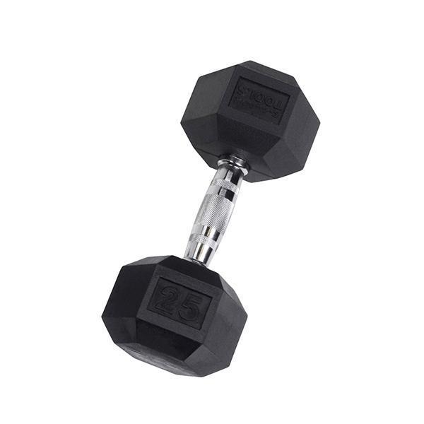 Body-Solid Rubber Hex Dumbbell (3-30 lb.)