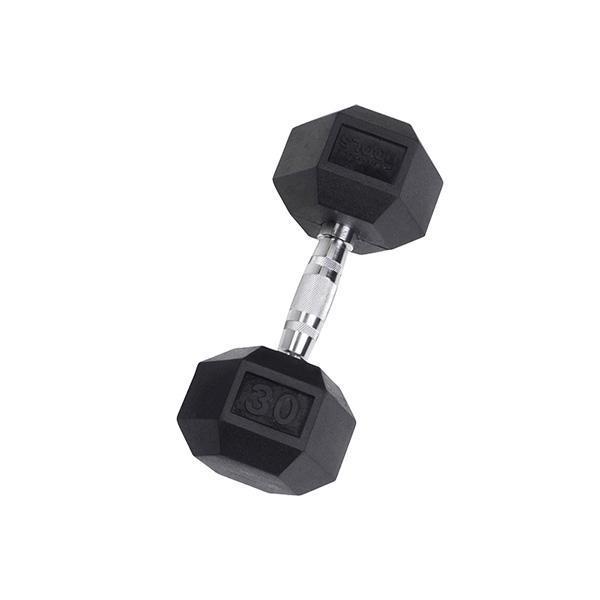 Body-Solid Rubber Hex Dumbbell (3-30 lb.)