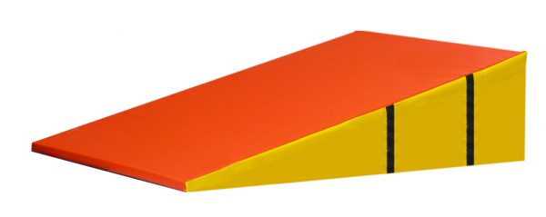 Inclines - Standard Foam Folding 60″ x 84″ x 18″ (152 x 213 x 46cm) Orange/Yellow