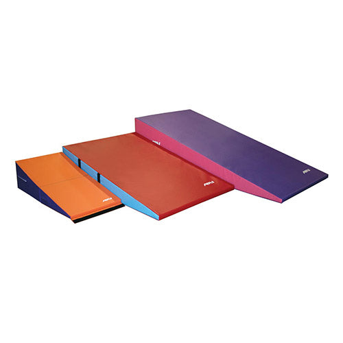 Non-Folding Inclines - Standard Foam Non-Folding  24" x 48" x 14" (61 x 122 x 36cm) Orange/Purple