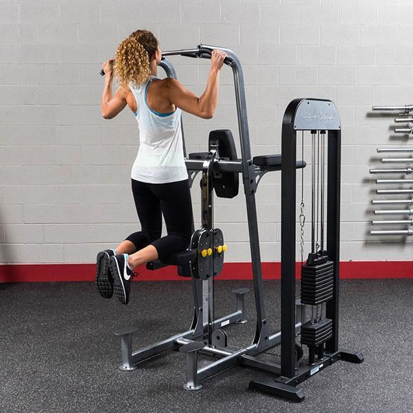 Body-Solid Weight Assist Vertical Knee Raise Machine 310 lb. Stack