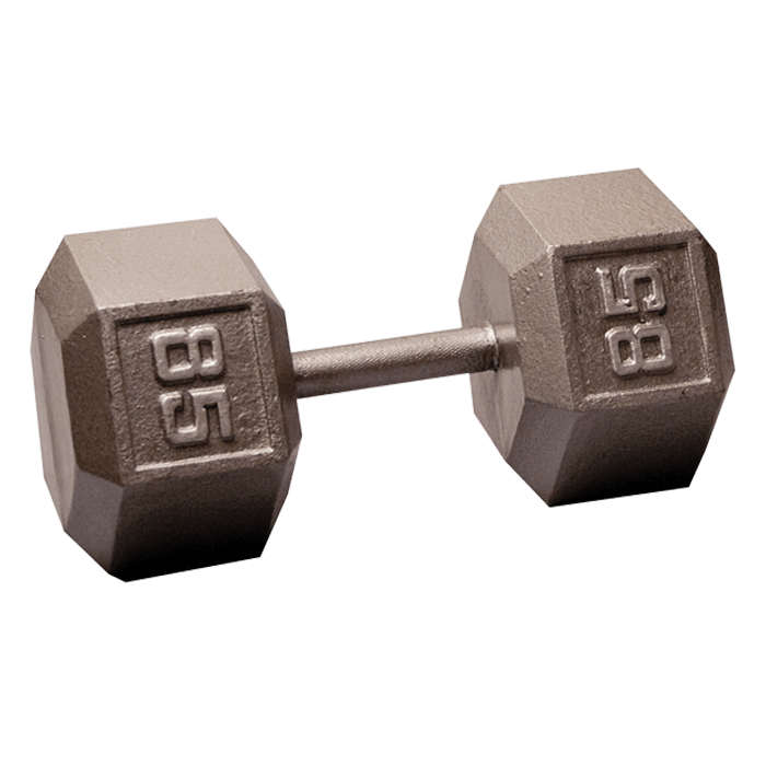 BodySolid Cast Iron Hex Dumbbell