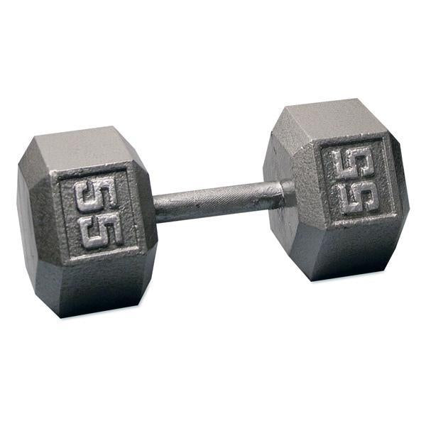 BodySolid Cast Iron Hex Dumbbell