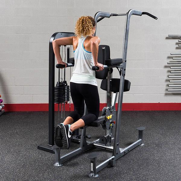 Body-Solid Weight Assist Vertical Knee Raise Machine 310 lb. Stack